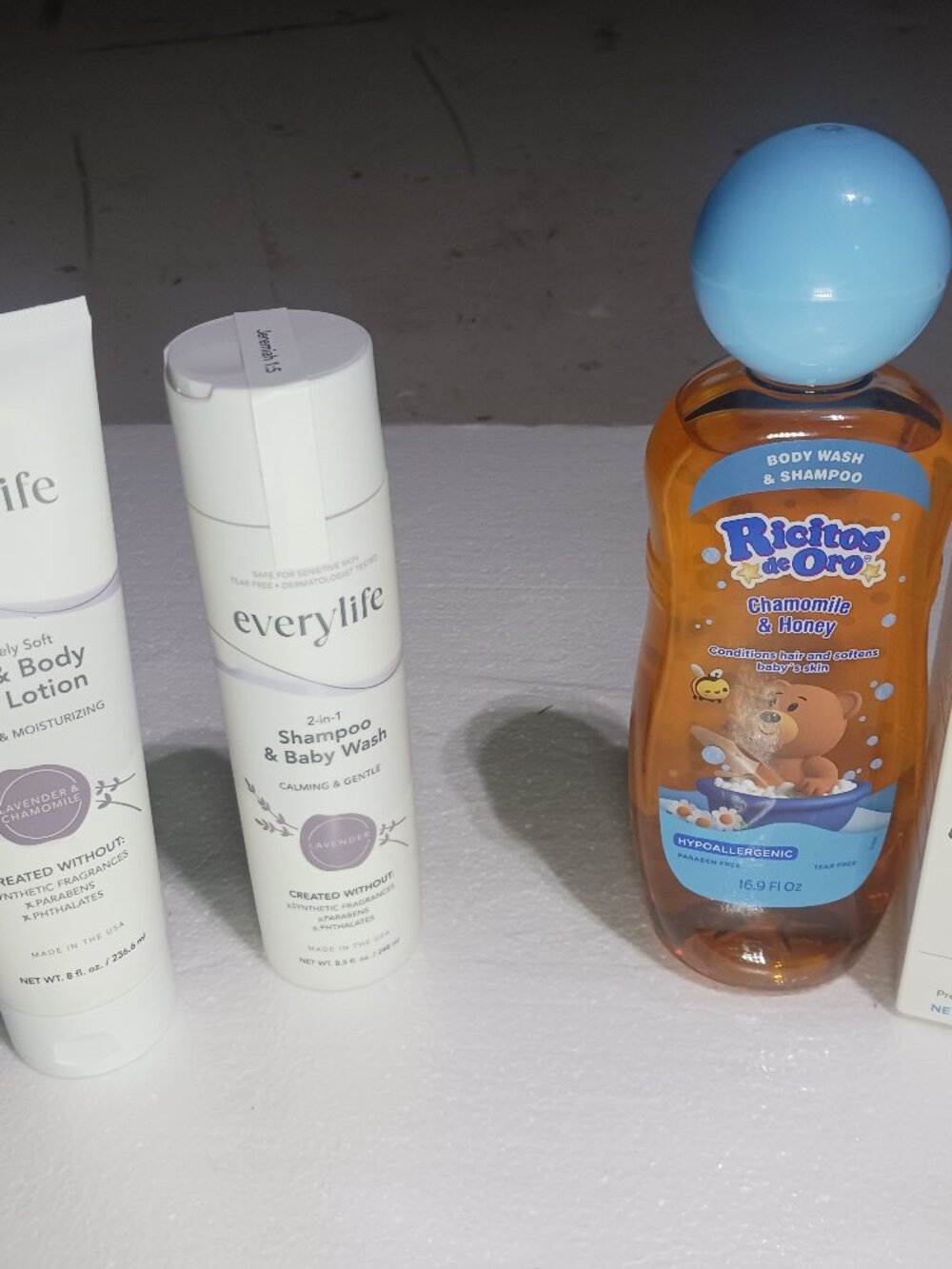 NEW SEALED 4-Piece Baby Bath & Skincare Bundle – Lotion, Shampoo, Body Wash & Di